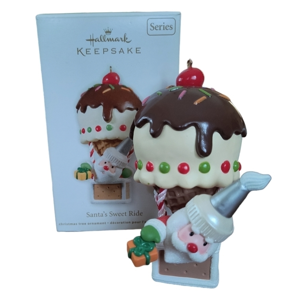 Hallmark Keepsake 2011 "Santa's Sweet Ride" Tree Ornament  5th in Series